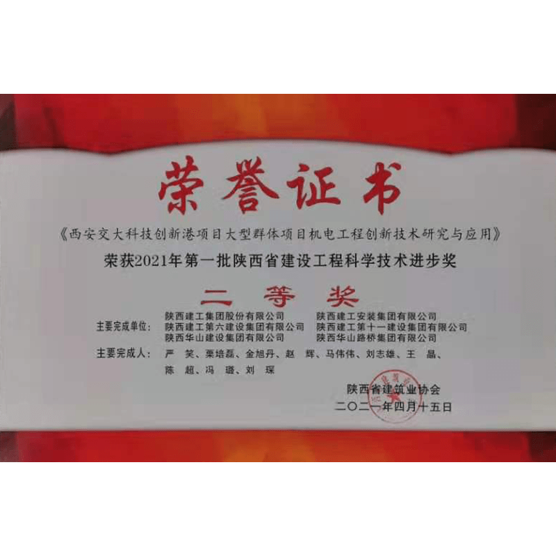 科学技术进步奖二等奖